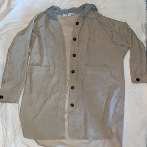 Corduroy long cardigan